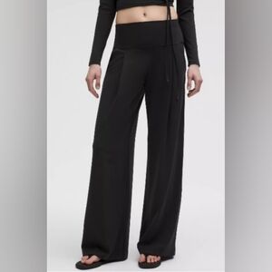 lululemon athletica Black Wide-Leg Pants